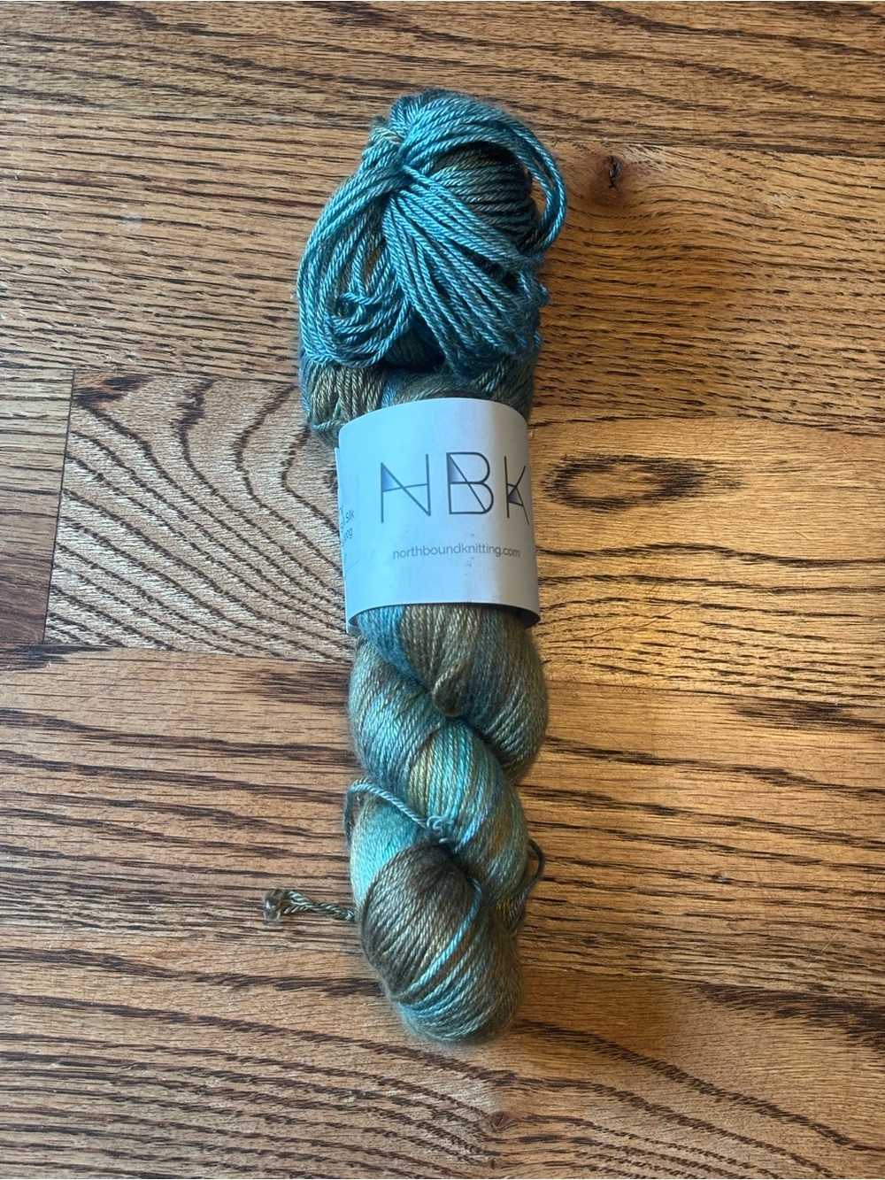 Northbound Knitting Yarn Brown Merino Wool Silk Fingering Yarn Flotsam Knit